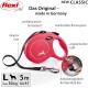 Flexi New Classic S Lead, for Dogs up to 15 kg, 5 m, Black Flexi New Classic S Lead, for Dogs up to 15 kg, 5 m, Black