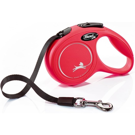 Flexi New Classic S Lead, for Dogs up to 15 kg, 5 m, Black Flexi New Classic S Lead, for Dogs up to 15 kg, 5 m, Black
