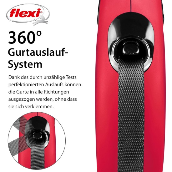 Flexi New Classic S Lead, for Dogs up to 15 kg, 5 m, Black Flexi New Classic S Lead, for Dogs up to 15 kg, 5 m, Black