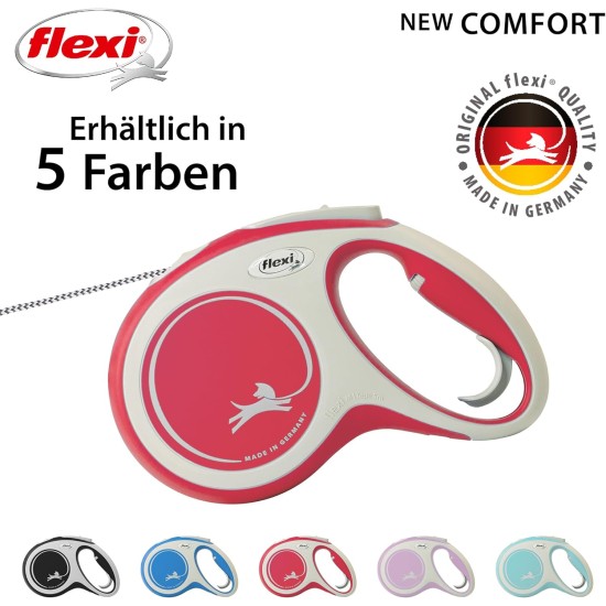 Flexible Retractable Dog Lead with Soft Grip Handle, 3 m / 5 m / 8 m / 8-20 kg Flexible Retractable Dog Lead with Soft Grip Handle, 3 m / 5 m / 8 m / 8-20 kg