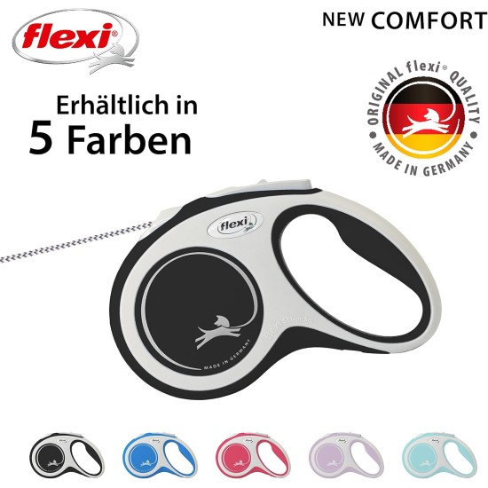 Flexible Retractable Dog Lead with Soft Grip Handle, 3 m / 5 m / 8 m / 8-20 kg Flexible Retractable Dog Lead with Soft Grip Handle, 3 m / 5 m / 8 m / 8-20 kg