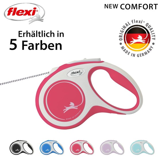 Flexible Retractable Dog Lead with Soft Grip Handle, 3 m / 5 m / 8 m / 8-20 kg Flexible Retractable Dog Lead with Soft Grip Handle, 3 m / 5 m / 8 m / 8-20 kg