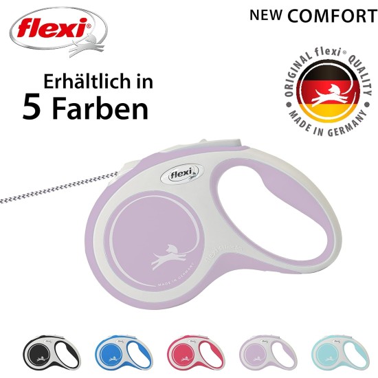 Flexible Retractable Dog Lead with Soft Grip Handle, 3 m / 5 m / 8 m / 8-20 kg Flexible Retractable Dog Lead with Soft Grip Handle, 3 m / 5 m / 8 m / 8-20 kg