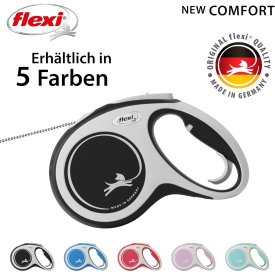 Flexible Retractable Dog Lead with Soft Grip Handle, 3 m / 5 m / 8 m / 8-20 kg Flexible Retractable Dog Lead with Soft Grip Handle, 3 m / 5 m / 8 m / 8-20 kg