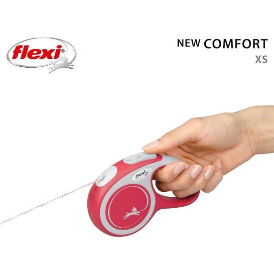 Flexible Retractable Dog Lead with Soft Grip Handle, 3 m / 5 m / 8 m / 8-20 kg Flexible Retractable Dog Lead with Soft Grip Handle, 3 m / 5 m / 8 m / 8-20 kg