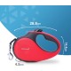 FurDreams Retractable Dog Leash - Heavy Duty Extendable (5m) Lead | Non-Slip Handle with Locking Control | Strong Tangle-Free Nylon Strap & Collar Hook (Blue, Large)