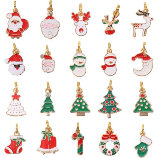 GLOBLELAND Pack of 20 Enamel Christmas Pendants with Jump Ring Pet Pendant Dog and Cat Collar Charm for Jewellery Making Pet Decoration Gift for Pet Birthday GLOBLELAND Pack of 20 Enamel Christmas Pendants with Jump Ring Pet Pendant Dog and Cat Collar Charm for Jewellery Making Pet Decoration Gift for Pet Birthday