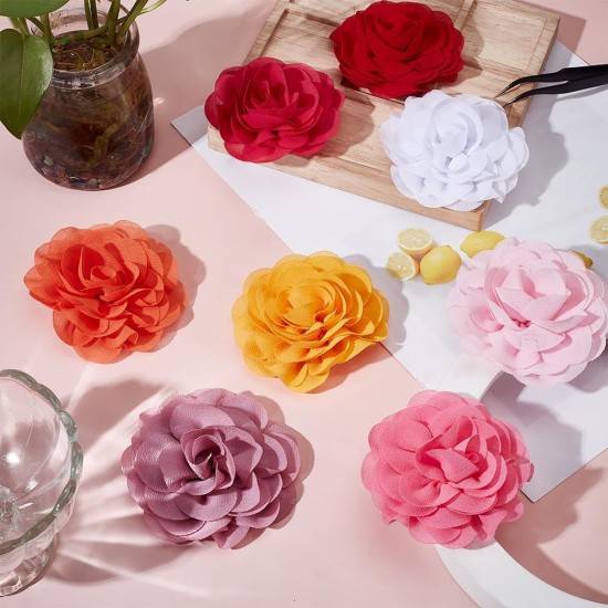 GORGECRAFT Pack of 8 8 Colours Flower Collar Pendant for Pets Colourful Polyester Flower Bows Ties Ornaments Flower Pendant for Puppies Cats Dogs Collars Grooming Decorations Accessories GORGECRAFT Pack of 8 8 Colours Flower Collar Pendant for Pets Colourful Polyester Flower Bows Ties Ornaments Flower Pendant for Puppies Cats Dogs Collars Grooming Decorations Accessories