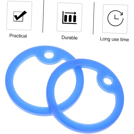 GRIRIW Silicone Dog Tag Protection Rings for Military Collars, Noise-Reducing Name Plate Covers for Pets Pack of 15 GRIRIW Silicone Dog Tag Protection Rings for Military Collars, Noise-Reducing Name Plate Covers for Pets Pack of 15