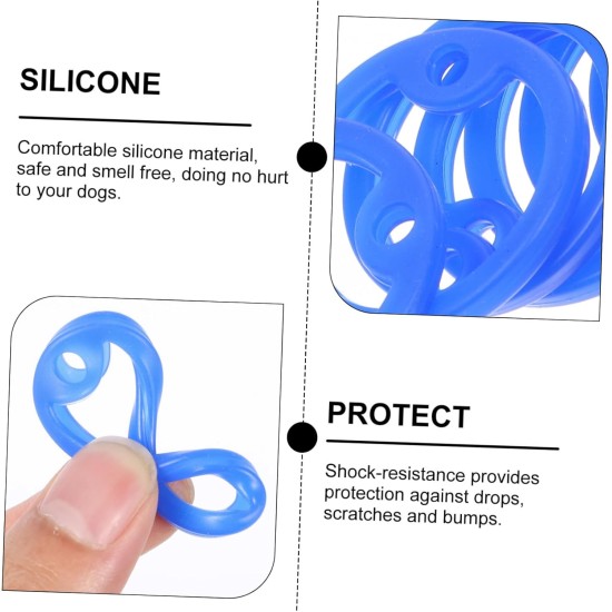 GRIRIW Silicone Dog Tag Protection Rings for Military Collars, Noise-Reducing Name Plate Covers for Pets Pack of 15 GRIRIW Silicone Dog Tag Protection Rings for Military Collars, Noise-Reducing Name Plate Covers for Pets Pack of 15