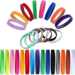 GTIWUNG Pack of 15 Adjustable Puppy ID Bands Collars Puppy Kitten ID Collars Dog Identification Dog Tags 10 x 200 mm