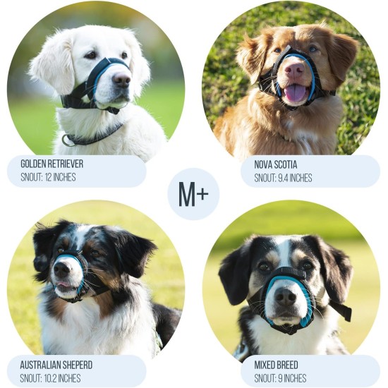 Gentle Muzzle for Dogs, Prevents Biting and Unwanted Chewing, Secure Comfort Fit, Soft Neoprene Padding, Training Guide Helps Build Bonds with Pet (XS, Pink) Gentle Muzzle for Dogs, Prevents Biting and Unwanted Chewing, Secure Comfort Fit, Soft Neoprene Padding, Training Guide Helps Build Bonds with Pet (XS, Pink)