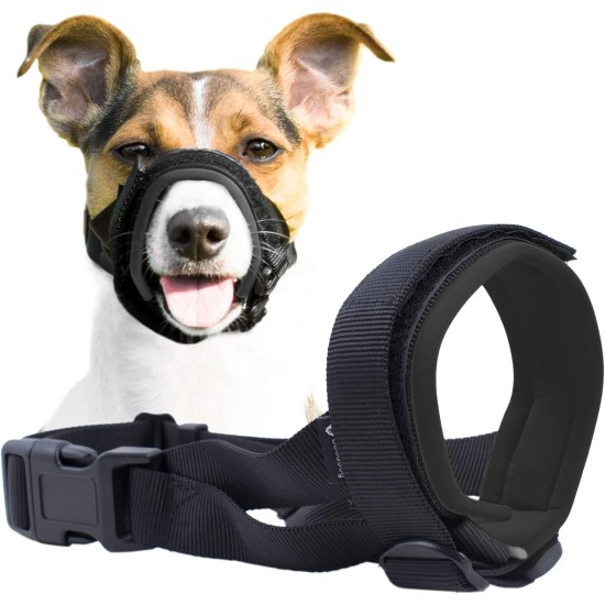 Gentle Muzzle for Dogs, Prevents Biting and Unwanted Chewing, Secure Comfort Fit, Soft Neoprene Padding, Training Guide Helps Build Bonds with Pet (XS, Pink) Gentle Muzzle for Dogs, Prevents Biting and Unwanted Chewing, Secure Comfort Fit, Soft Neoprene Padding, Training Guide Helps Build Bonds with Pet (XS, Pink)