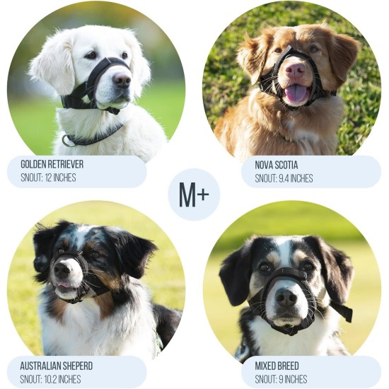 Gentle Muzzle for Dogs, Prevents Biting and Unwanted Chewing, Secure Comfort Fit, Soft Neoprene Padding, Training Guide Helps Build Bonds with Pet (XS, Pink) Gentle Muzzle for Dogs, Prevents Biting and Unwanted Chewing, Secure Comfort Fit, Soft Neoprene Padding, Training Guide Helps Build Bonds with Pet (XS, Pink)