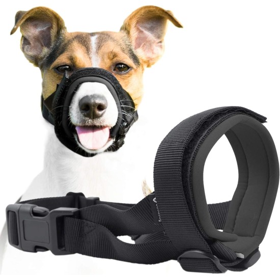 Gentle Muzzle for Dogs, Prevents Biting and Unwanted Chewing, Secure Comfort Fit, Soft Neoprene Padding, Training Guide Helps Build Bonds with Pet (XS, Pink) Gentle Muzzle for Dogs, Prevents Biting and Unwanted Chewing, Secure Comfort Fit, Soft Neoprene Padding, Training Guide Helps Build Bonds with Pet (XS, Pink)