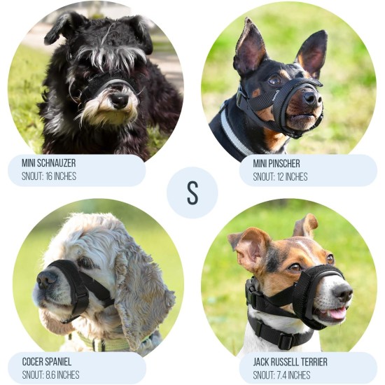 Gentle Muzzle for Dogs, Prevents Biting and Unwanted Chewing, Secure Comfort Fit, Soft Neoprene Padding, Training Guide Helps Build Bonds with Pet (XS, Pink) Gentle Muzzle for Dogs, Prevents Biting and Unwanted Chewing, Secure Comfort Fit, Soft Neoprene Padding, Training Guide Helps Build Bonds with Pet (XS, Pink)