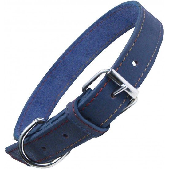 Gloria Nubuck Dog Collar, 45 cm, Blue Gloria Nubuck Dog Collar, 45 cm, Blue