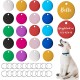 HACRAHO 20 Pcs Round Blank Double Sided Dog ID Tags with 20 Key Rings for Dogs and Puppies 1" x 1" HACRAHO 20 Pcs Round Blank Double Sided Dog ID Tags with 20 Key Rings for Dogs and Puppies 1" x 1"