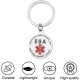HACRAHO Dog Tags, 2 Pack Stainless Steel Emotional Support Animal Round Hanging Durable Pet ID Tags for Emotional Support HACRAHO Dog Tags, 2 Pack Stainless Steel Emotional Support Animal Round Hanging Durable Pet ID Tags for Emotional Support