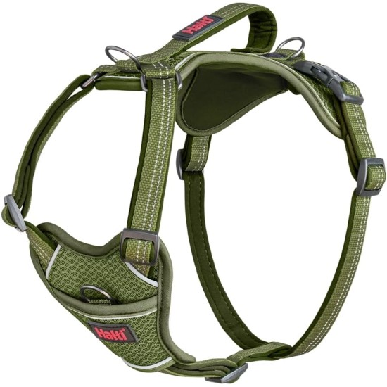 HALTI Anatomy Dog Harness with Handle - Freedom of Movement for Your Dog. 3 Leash Connection Points, Neoprene Padding, Adjustable and Reflective (XS, Teal) HALTI Anatomy Dog Harness with Handle - Freedom of Movement for Your Dog. 3 Leash Connection Points, Neoprene Padding, Adjustable and Reflective (XS, Teal)