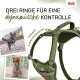 HALTI Anatomy Dog Harness with Handle - Freedom of Movement for Your Dog. 3 Leash Connection Points, Neoprene Padding, Adjustable and Reflective (XS, Teal) HALTI Anatomy Dog Harness with Handle - Freedom of Movement for Your Dog. 3 Leash Connection Points, Neoprene Padding, Adjustable and Reflective (XS, Teal)