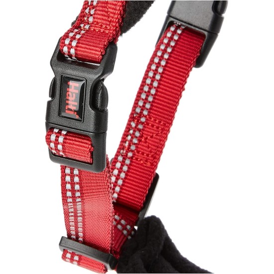 HALTI Comfy Dog Harness - Fleece Lining with 3M Reflective Fabric, Front and Back Attachments for Extra Control with a Dog Leash. Suitable for Small Dogs and Puppies (Small) HALTI Comfy Dog Harness - Fleece Lining with 3M Reflective Fabric, Front and Back Attachments for Extra Control with a Dog Leash. Suitable for Small Dogs and Puppies (Small)