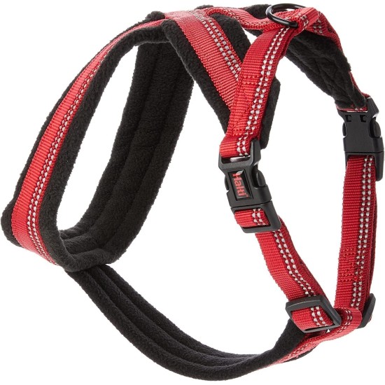HALTI Comfy Dog Harness - Fleece Lining with 3M Reflective Fabric, Front and Back Attachments for Extra Control with a Dog Leash. Suitable for Small Dogs and Puppies (Small) HALTI Comfy Dog Harness - Fleece Lining with 3M Reflective Fabric, Front and Back Attachments for Extra Control with a Dog Leash. Suitable for Small Dogs and Puppies (Small)