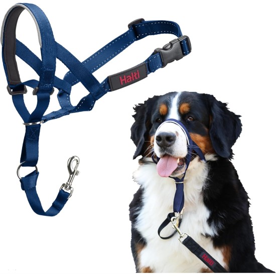 HALTI Head Harness - Prevents Your Dog from Pulling on the Lead, Easy Adjustment, Lightweight, with Padded Noseband, Anti-Pull Collar for Small Dogs (Size 1, Forest Green) HALTI Head Harness - Prevents Your Dog from Pulling on the Lead, Easy Adjustment, Lightweight, with Padded Noseband, Anti-Pull Collar for Small Dogs (Size 1, Forest Green)
