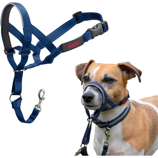 HALTI Head Harness - Prevents Your Dog from Pulling on the Lead, Easy Adjustment, Lightweight, with Padded Noseband, Anti-Pull Collar for Small Dogs (Size 1, Forest Green) HALTI Head Harness - Prevents Your Dog from Pulling on the Lead, Easy Adjustment, Lightweight, with Padded Noseband, Anti-Pull Collar for Small Dogs (Size 1, Forest Green)