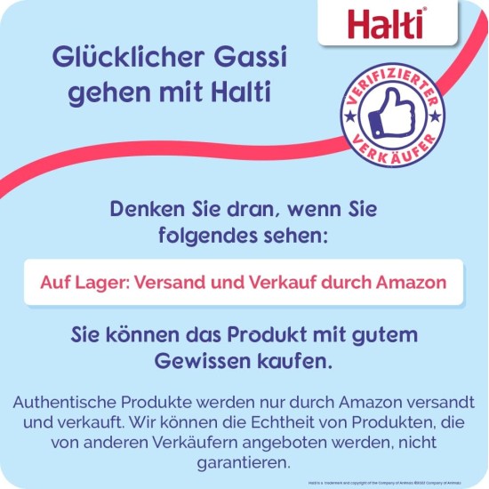 HALTI Walking Dog Harness - With Soft Neoprene Lined Handle, 5 Adjustable Straps and 3M Reflective Fabric.Suitable for Medium Dogs (Medium, Purple) HALTI Walking Dog Harness - With Soft Neoprene Lined Handle, 5 Adjustable Straps and 3M Reflective Fabric.Suitable for Medium Dogs (Medium, Purple)