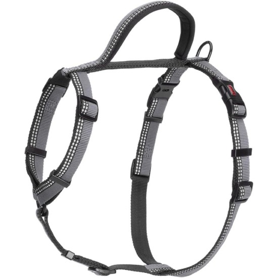 HALTI Walking Dog Harness - With Soft Neoprene Lined Handle, 5 Adjustable Straps and 3M Reflective Fabric.Suitable for Medium Dogs (Medium, Purple) HALTI Walking Dog Harness - With Soft Neoprene Lined Handle, 5 Adjustable Straps and 3M Reflective Fabric.Suitable for Medium Dogs (Medium, Purple)