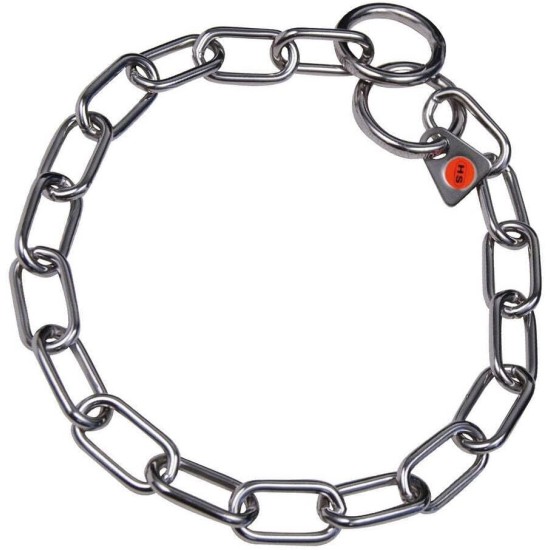 HS Sprenger Basic Dog Collars Short Link Collar - Stainless Steel, Colourful, CL00053 HS Sprenger Basic Dog Collars Short Link Collar - Stainless Steel, Colourful, CL00053