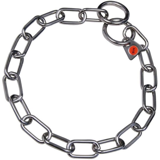 HS Sprenger Basic Dog Collars Short Link Stainless Steel HS Sprenger Basic Dog Collars Short Link Stainless Steel