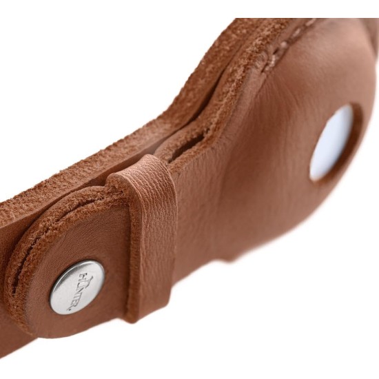 HUNTER VIBORG Dog Collar with Holder for Apple AirTag, Colour: Black, Robust and Soft Cowhide Leather, Integrated AirTag Holder, High Quality, Made in Germany, Size: 55 HUNTER VIBORG Dog Collar with Holder for Apple AirTag, Colour: Black, Robust and Soft Cowhide Leather, Integrated AirTag Holder, High Quality, Made in Germany, Size: 55