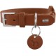 HUNTER VIBORG Dog Collar with Holder for Apple AirTag, Colour: Cognac, Robust and Soft Cowhide Leather, Integrated AirTag Holder, High Quality, Made in Germany, Size: 60 HUNTER VIBORG Dog Collar with Holder for Apple AirTag, Colour: Cognac, Robust and Soft Cowhide Leather, Integrated AirTag Holder, High Quality, Made in Germany, Size: 60