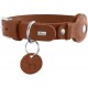HUNTER VIBORG Dog Collar with Holder for Apple AirTag, Colour: Cognac, Robust and Soft Cowhide Leather, Integrated AirTag Holder, High Quality, Made in Germany, Size: 60 HUNTER VIBORG Dog Collar with Holder for Apple AirTag, Colour: Cognac, Robust and Soft Cowhide Leather, Integrated AirTag Holder, High Quality, Made in Germany, Size: 60