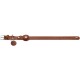 HUNTER VIBORG Dog Collar with Holder for Apple AirTag, Colour: Cognac, Robust and Soft Cowhide Leather, Integrated AirTag Holder, High Quality, Made in Germany, Size: 45