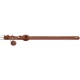 HUNTER VIBORG Dog Collar with Holder for Apple AirTag, Colour: Cognac, Robust and Soft Cowhide Leather, Integrated AirTag Holder, High Quality, Made in Germany, Size: 45
