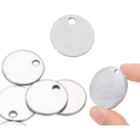 Hazrcvr Stainless Steel Pendant Blank Pack of 20 Dog Tags Blank Dog Tags Sign Shape with Hole Blank Stamping Tag Charms Empty Pendant Key Ring DIY Making Kit Blanks for Laser Hazrcvr Stainless Steel Pendant Blank Pack of 20 Dog Tags Blank Dog Tags Sign Shape with Hole Blank Stamping Tag Charms Empty Pendant Key Ring DIY Making Kit Blanks for Laser