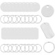 Hazrcvr Stainless Steel Pendant Blank Pack of 20 Dog Tags Blank Dog Tags Sign Shape with Hole Blank Stamping Tag Charms Empty Pendant Key Ring DIY Making Kit Blanks for Laser Hazrcvr Stainless Steel Pendant Blank Pack of 20 Dog Tags Blank Dog Tags Sign Shape with Hole Blank Stamping Tag Charms Empty Pendant Key Ring DIY Making Kit Blanks for Laser