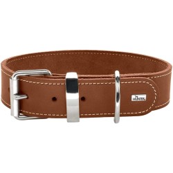 Hunter Aalborg Special Dog Collar with Robust Soft Cowhide Leather and Stylish Stitching Hunter Aalborg Special Dog Collar with Robust Soft Cowhide Leather and Stylish Stitching