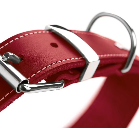 Hunter Aalborg Special Dog Collar with Robust Soft Cowhide Leather and Stylish Stitching Hunter Aalborg Special Dog Collar with Robust Soft Cowhide Leather and Stylish Stitching