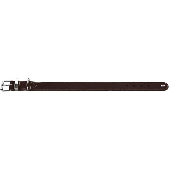 Hunter Aalborg Special Dog Collar with Robust Soft Cowhide Leather and Stylish Stitching Hunter Aalborg Special Dog Collar with Robust Soft Cowhide Leather and Stylish Stitching