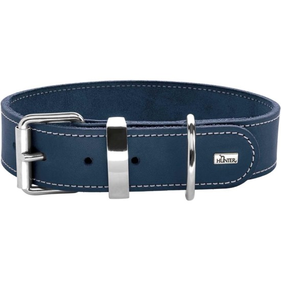Hunter Aalborg Special Dog Collar with Robust Soft Cowhide Leather and Stylish Stitching Hunter Aalborg Special Dog Collar with Robust Soft Cowhide Leather and Stylish Stitching