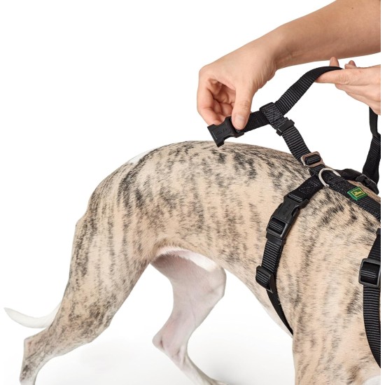 Hunter Vario Rapid Escape-Proof Panic Harness for Anxious Dogs, Made from Soft, Smooth, Tear-Resistant Nylon, l Hunter Vario Rapid Escape-Proof Panic Harness for Anxious Dogs, Made from Soft, Smooth, Tear-Resistant Nylon, l