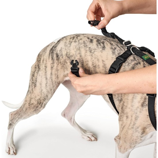 Hunter Vario Rapid Escape-Proof Panic Harness for Anxious Dogs, Made from Soft, Smooth, Tear-Resistant Nylon, l Hunter Vario Rapid Escape-Proof Panic Harness for Anxious Dogs, Made from Soft, Smooth, Tear-Resistant Nylon, l
