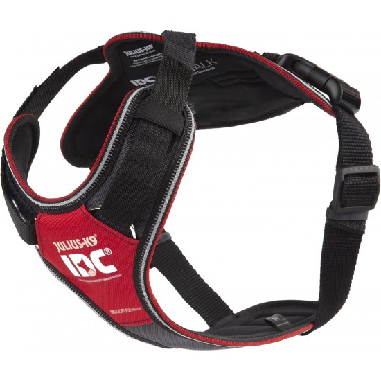 IDC Longwalk Harness, Red/Grey, Size: L IDC Longwalk Harness, Red/Grey, Size: L