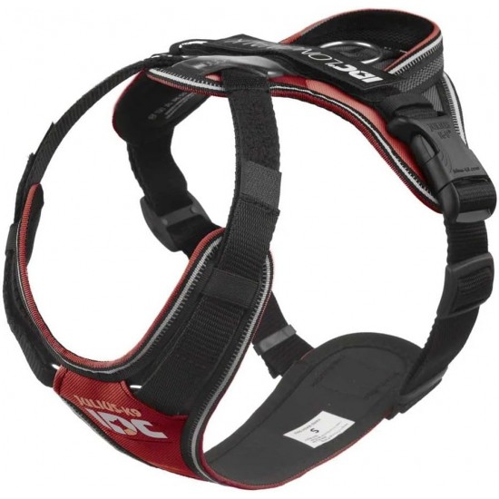 IDC Longwalk Harness, Red/Grey, Size: L IDC Longwalk Harness, Red/Grey, Size: L
