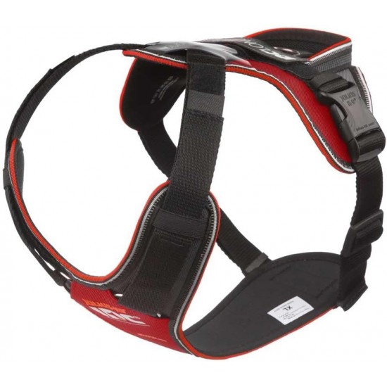 IDC Longwalk Harness, Red/Grey, Size: L IDC Longwalk Harness, Red/Grey, Size: L