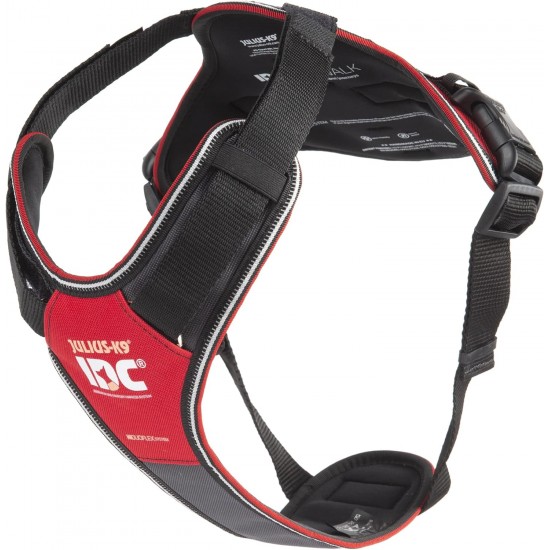 IDC Longwalk Harness, Red/Grey, Size: L IDC Longwalk Harness, Red/Grey, Size: L